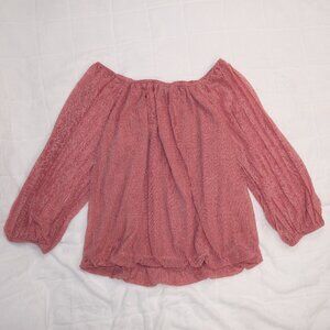 Ember MED Pink Flowy Top Blouse